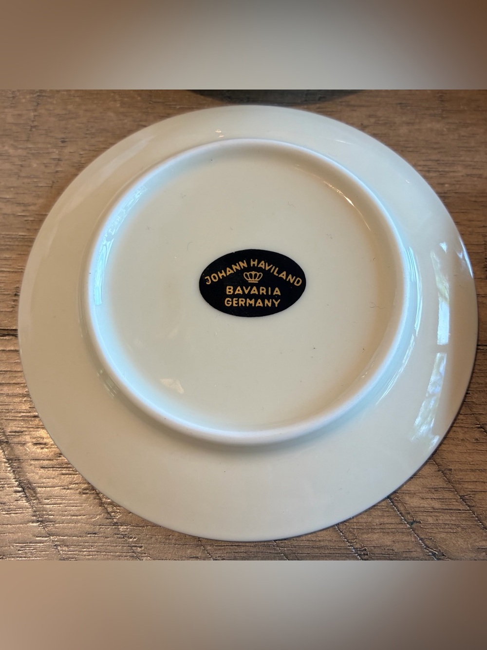 Johann Haviland Cream Small Plates Gold Rim Bavaria 3.75” Vintage (6) - Picture 6 of 8